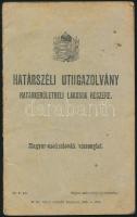 1928 Határszéli útiigazolvány magyar-csehszlovák viszonylatra, somoskőújfalui lakos részére