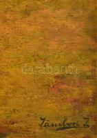 Jámbori jelzéssel: Szántás. Olaj, vászon, piszkos, 50×60 cm