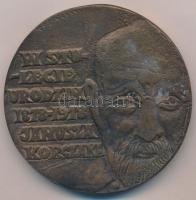 Lengyelország ~1978. Janusz Korczak Br emlékérem (75mm) T:2 Poland ~1978. Janusz Korczak Br commemorative medal (75mm) C:XF