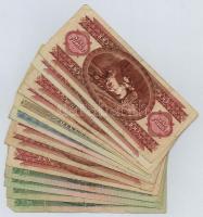 Vegyes: 15db-os forint bankjegy tétel T:III,III-