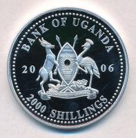 Uganda 2006. 2000Sh Ag "A labdarúgás halhatatlanjainak csarnoka - Németország 1970-es évek / Pa...