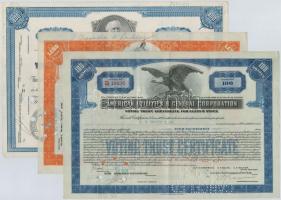 Amerikai Egyesült Államok 1929-1971. 8db klf részvény, közte "Guardian Investors Corporation&qu...