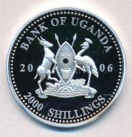 Uganda 2006. 2000Sh Ag "A labdarúgás halhatatlanjainak csarnoka - Anglia 1970-es évek / Kevin K...