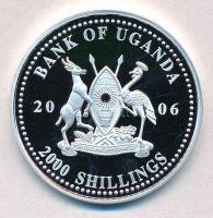 Uganda 2006. 2000Sh Ag "A labdarúgás halhatatlanjainak csarnoka - Oroszország 1960-as évek / Le...