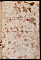 1754 Miskolc, Borsod vármegye közgyűlésének tanúságlevele a nemesbikki Hajdú család nemességéről, la...