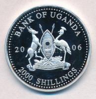 Uganda 2006. 2000Sh Ag "A labdarúgás halhatatlanjainak csarnoka - Franciaország 2000-es évek / ...