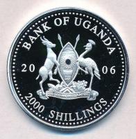Uganda 2006. 2000Sh Ag "A labdarúgás halhatatlanjainak csarnoka - Hollandia 1990-es évek / Ruud...