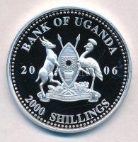 Uganda 2006. 2000Sh Ag "A labdarúgás halhatatlanjainak csarnoka - Románia 1980-as évek / Gheorg...