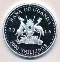 Uganda 2006. 2000Sh Ag "A labdarúgás halhatatlanjainak csarnoka - Bulgária 1990-es évek / Hrist...