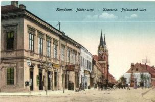 Komárom, Komárno; Nádor utca, üzletek. Hermann Endre kiadása / Palatinská ulica / street view, shops (EK)