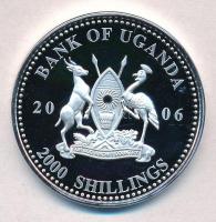 Uganda 2006. 2000Sh Ag "A labdarúgás halhatatlanjainak csarnoka - Franciaország 1990-es évek / ...