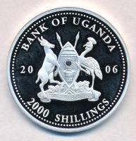 Uganda 2006. 2000Sh Ag "A labdarúgás halhatatlanjainak csarnoka - Magyarország 1950-es évek / P...