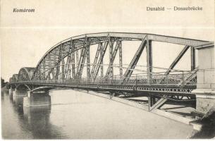 Komárom, Komárno; Duna híd. L. H. Pannonia 1915. / Danube bridge / Donaubrücke