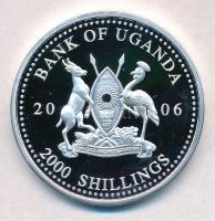 Uganda 2006. 2000Sh Ag "A labdarúgás halhatatlanjainak csarnoka - Hollandia 1990-es évek / Rona...