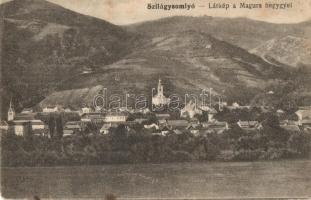 Szilágysomlyó, Simleu Silvaniei; Látkép a Magura heggyel. Heimlich Izidor kiadása / general view with mountain (EK)