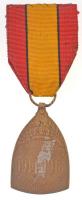 Belgium 1919. "Háborús Emlékérem 1914-1918" Br kitüntetés mellszalagon T:2 hátoldalán fo.
...