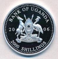 Uganda 2006. 2000Sh Ag "A labdarúgás halhatatlanjainak csarnoka - Brazília 1980-as évek / Zico&...