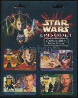 Star Wars - Csillagok Háborúja Episode One limitált kiadású 4 db bontatlan telefonkártyát tartalmazó...