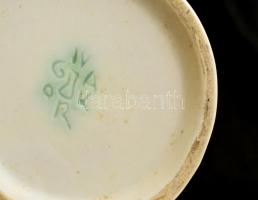 Iparművészeti vállalatos Gorka zodiákus váza, mázas kerámia, jelzett, hibátlan, m: 25 cm