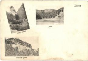 Zalatna, Zlatna; Piatra caprei, Jezer, Detunata goala / szikla, tó / rocks and lake