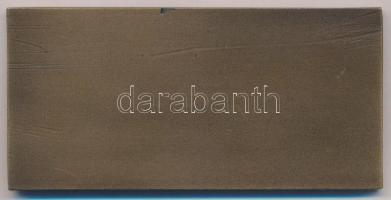 DN "Zrínyi Miklós Nemzetvédelmi Egyetem" egyoldalas Br plakett (50x104mm) T:2