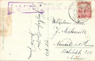 Maroshévíz, Toplita; Vasútállomás, pályaudvar, vagonok. Szabó F. kiadása / railway station, wagons +...