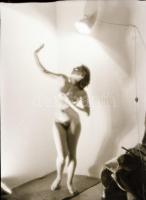 Női aktok, 6 db fotónegatív, 9×6 cm