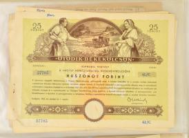 cca 1909-1949 Vegyes zsidó családi hagyaték tétel: különféle igazolások és bizonyítványok (iskolai, ...