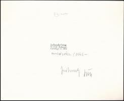 1983 Jankovszky György(1946-): New York, Coney Island, feliratozva, aláírt, pecséttel jelzett, karto...