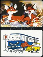 cca 1960-1992 Vegyes kártyanaptár tétel, 16 db