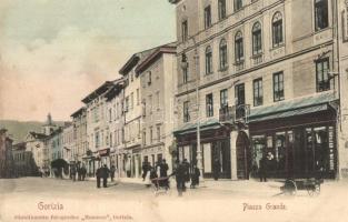 Gorizia, Görz, Gorica; Piazza Grande. Mazucco / square, shops (EK)