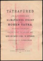 1903 Tátrafüred (Alt-Schmecks) klimatischer Curort in der Hohen Tátra, ismertető füzet, 24p