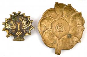 Réz tárgyak, összesen 6 db,  3×4- 8×8 cm