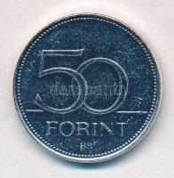 1992- 50Ft ezüstözött Cu-Ni "Nagy Magyarok / Könyves Kálmán" multicolor, tanúsítvánnyal T:...