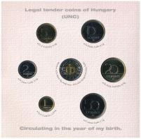 2006. 1Ft-100Ft (7xklf) + Emlékérem "Születési évem pénzérméi / Baby Coin Set" forgalmi so...