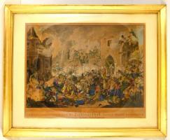 cca 1835 Jan Osolsobie (?-?) - Eduard Gurk (1801-1841): Buda várának diadalmas ostrommal visszavétel...