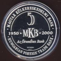 2000. "MKB-Széchenyi" Ag emlékérem T:PP Erdeti díszdobozban!