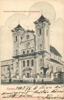 1903 Eperjes, Presov; Szent Ferenc-rendiek temploma. Divald / church