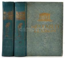 Művészeti lexikon. Szerk.: Éber László, Gombosi György. 1-2. köt. Bp., 1935, Győző Andor. Kiadói aranyozott egészvászon-kötés, kopottas borítóval, a II. kötetben laza fűzéssel, két kijáró illusztrációval.