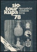 1978 Siótour kupa, nemzetközi vízilabda torna műsorfüzete
