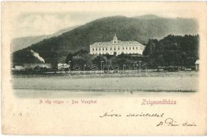 1899 Zsigmondháza, Vágzsigmondháza, Orlove (Vág-völgye); Hohenlohe herceg kastélya / castle