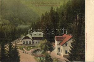 1907 Körmöcbánya, Kremnitz, Kremnica; Zólyom-völgy, Vadászkürt szálló / Zvolenska dolina, hotel