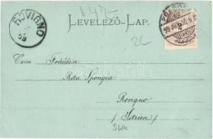 1899 Pozsony, Pressburg, Bratislava; vom Schlosse gesehen / látkép a várból / view from the castle (...