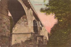 Pozsony, Pressburg, Bratislava; Rothe-Brücke / Vörös híd, vasúti híd, viadukt / railway bridge, viaduct (EK)