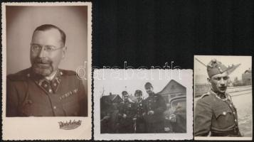 cca 1940-1943 Vegyes militária tétel, 6 db rajzos tábori postával, közte egy egyedi, a többi nyomtat...