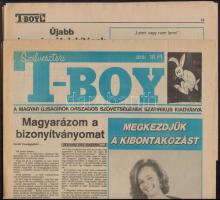 1986-1991. december 4 db szilveszteri különszám, Fanyar Hírlap, Népszabi, T-Boy
