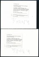 Nino Manfredi (1921-2004) színész Budapesten, 2 db feliratozott sajtófotó, 12,5×18 cm