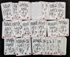 3 pakli kártya eredeti dobozában (mini francia kártya, sima francia kártya, Játssz ma)