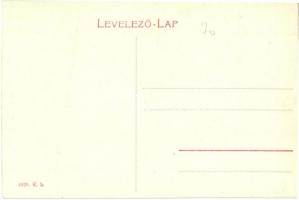 Orosháza, Fő tér, Gyógyszertár, Római katolikus templom, üzletek. W. L. 1620. (EK)