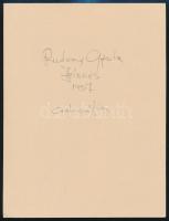 Rudnay Gyula (1878-1957): Jelenés, cinkográfia, papír, jelzett a cinkográfián, 19×15 cm